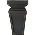 thumbnail image 2 of Ekena Millwork 3 1/2"W x 3 3/4"D x 6"H Mini Nevio Wood Vintage Decor Corbel, Black, 2 of 6