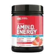 Optimum Nutrition Essential AMIN.O. Energy + Electrolytes, Strawberry Burst, 1.51 lbs