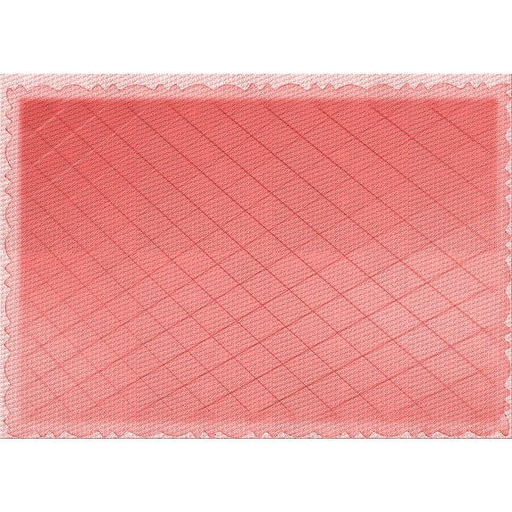 Ahgly Company Machine Washable Indoor Rectangle Transitional Light Coral Pink Area Rugs, 4' x 6'