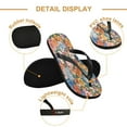thumbnail image 3 of YAZAOOSummer Flip Flops Creatively Colorful Floral Fiesta Simple Beach Sandals, 3 of 8