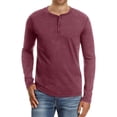 thumbnail image 1 of Playera Manga Larga Moda Casual Cuello Henley Para Hombre, 1 of 3