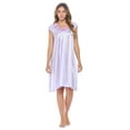 thumbnail image 2 of Casual Nights Women's Cap Sleeve Rose Satin Nightgown, 2 of 5
