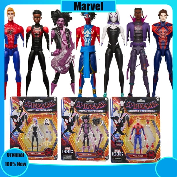 Figuras coleccionables de Marvel Legends, de la serie Across The Spider-Verse, Peter Parker, miles, gwen, etc., de 6 pulgadas
