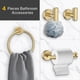 thumbnail image 5 of , Estante de Almacenamiento para Baño, 4 Juego de Piezas de Toallero y Porta Rollos de Papel Higiénico, Juego de Barra para Toallas de Baño., 5 of 7