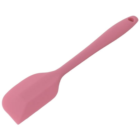- Kitchen Bakery Silicone DIY Cake Cheese Cream Spatula Scraper Pink 21cm Length