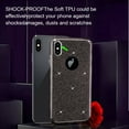 thumbnail image 6 of SOATUTO iPhone Xs Case, Bling Slim Hybrid Soft TPU and Glitter Layer Case Shockproof Non-Slip Glitter Full Body Protective Anti Scratch Case for iPhone X iPhone XS 5.8 inch for Women / Girls - Black, 6 of 6