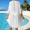 thumbnail image 6 of AnuYalue Women's Swimsuit Cover Up Half Sleeve Sun Protection Hollowed Out Shirt Dress Summer Beach Lace Pullover Tops, 6 of 6