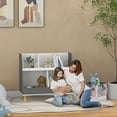 thumbnail image 2 of Qaba Toy Storage Organizer with 5 Compartments, Anti-Tip Device, Grey, 2 of 10
