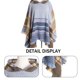 thumbnail image 3 of Chal con capucha a cuadros para mujer, manta, poncho, sudadera con capucha, chal con borlas, 3 of 5