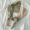 thumbnail image 2 of UTSJKR Vintage Light Long Scarf Wrap Shawl Cotton Linen Solid Color Two Tone Casual Beach Gauze Travel Trendy Scarf Beige, 2 of 2