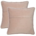 thumbnail image 4 of Safavieh Flayn 22" x 22" Contemporary Faux Fur Decorative Pillows, Pink (Set of 2), 4 of 4