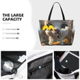 thumbnail image 3 of Fuzoiu Adorable Llama In Flowers Print Waterproof Beach Tote Bag for Women Girls with Zipper,Sandproof Pool Swim Bag,Large Capacity Beach Travel Bag for Pool Swim Travel Everyday, 3 of 7