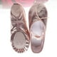 thumbnail image 3 of Zapatos de baile de cuero PU de color rosa para niñas, zapatos de baile con banda elástica cruzada, zapatos suaves antideslizantes para niños de rendimiento, talla 25, 3 of 4