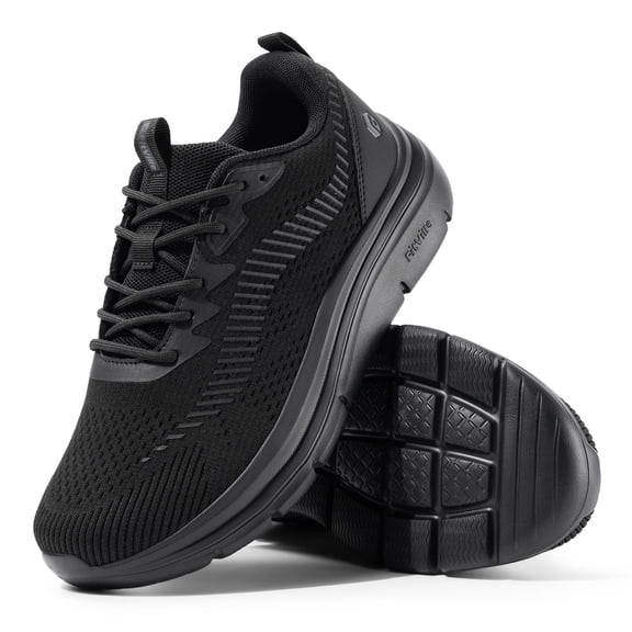 FitVille Extra Wide Mens Walking Shoes with Arch Support Comfort Sneakers for Men