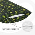 thumbnail image 5 of Bixox Green Branch Olive Printed Pillow Protector,Super Soft Ideal for Home,Guests,Rentals - 14"x20", 5 of 8