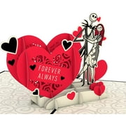 Lovepop Disney's Tim Burton's The Nightmare Before Christmas Simply Meant to Be Pop Up Card - 3D Cards, Valentine s Day Cards, Card for Wife, Anniversary Card, Disney Greeting Card, Romance Card St. Patrick's Day Bouquet