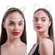thumbnail image 2 of Cosmetic Ball Resin Pearl Ear Shape Hair Women Decoration Use Elegant Style Hair Clip(Beige), 2 of 4
