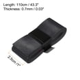 thumbnail image 3 of Unique Bargains 43.3' Absorb Sweat Non-Slip PU Tennis Racket Overgrip Tape Wraps Black 12 Pack, 3 of 6