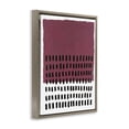 thumbnail image 3 of Stupell Industries Mid-Century Red Dotted Pattern Brown Floating Frame Canvas Art, 25 x 31, by Michael Willett, 3 of 8