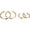Rose Gold, variant on Silver/Gold/Rose Gold C Shape Big Hoop Earrings Stainless Steel Women's Jewelry