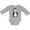 AC-Heather Grey, variant on Inktastic Cute Penguin, Penguin With Red Bow Tie Boys or Girls Long Sleeve Baby Bodysuit