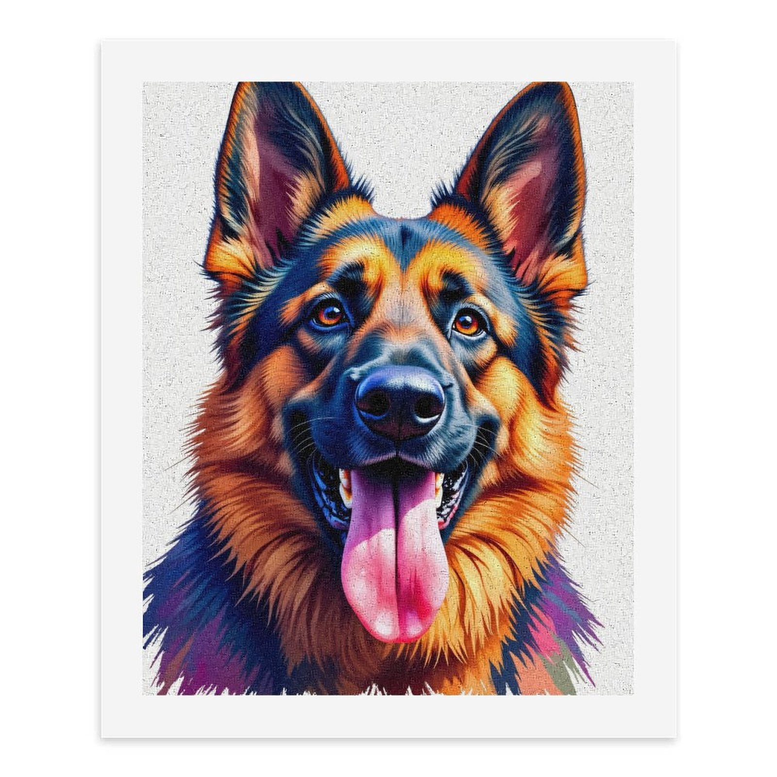 Paint By Numbers Kit for Adults Beginner - DIY Dog Portrait Vibrant Colors Art Canvas Painting Kits for Adults, Frameless Paint By Number for Adults for Home Wall Decor 16x20 Inch