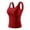 Red, variant on Tqcoqu Plus Size Tank Tops with Built in Bras for Women Spaghetti Strap Camisole Casual Padded Sleeveless Ribbed Shirts,Black,Women's M-XXXXL