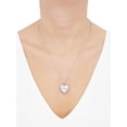 thumbnail image 4 of Brilliance Fine Jewelry Mother of Pearl Crystal Mom Heart Adjustable Pendant Necklace, 20", 4 of 4