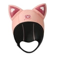 thumbnail image 3 of Gorro de Natación de Neopreno de 3mm Zulema con Capucha de Buceo para Adultos Rosa, 3 of 8