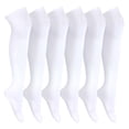 thumbnail image 5 of 3 Pairs Black Thigh High Socks Over The Knee Socks Long Knee High Socks for Women, 5 of 8