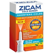 2 Pack Zicam Cold Remedy Pre-Cold Medicine No Drip Nasal Spray Menthol 0.5 Oz Ea