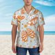 thumbnail image 2 of Fotbe Retro Floral Butterfly Camisa Hawaiana para Hombre Unisex – Camisa Casual de Verano con Botones de Manga Corta de Algodón y Lino,Medium, 2 of 7