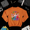 Orange, variant on Basketball Art Theme Bold Sports Motion Design Graphic Sweatshirt V80662, up to size 5XL