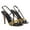 Black, variant on YDN Women Open Toe Thin Strap Buckled Sandals Solid Color Stiletto High Heels Chic Party Date Shoes Size 7 Black
