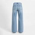 thumbnail image 7 of Lmueinov Women's High Waist Wide Leg Jeans, Frayed Hem Stretchy Vintage Washed Denim Pants Casual Loose Long Trousers with Pockets, S-XXL, 7 of 7