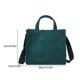 thumbnail image 5 of Guardurnaity Bandolera de pana para un solo hombro, bolsa de mensajero, bolso cuadrado de gran capacidad, accesorios universitarios para mujer Bolsas de mensajero y de hombro, 5 of 6
