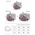 thumbnail image 3 of Fsddascl 4th of July Small Toaster Cover 2 Slice, Kitchen Appliance Covers, Independence Day Blue Red Floral Retro Toaster Oven Cover with Loop, Bread Machine Cover Polyester Dust Cover Protection, 3 of 5