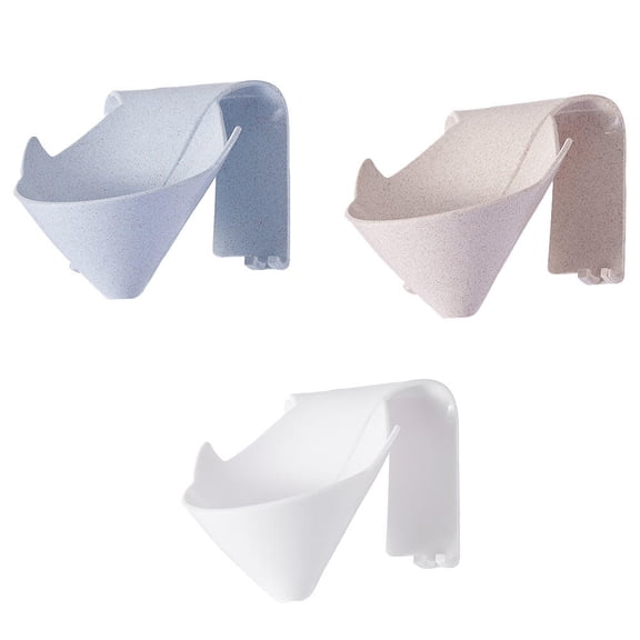 PAMINGONO 3Pcs Wall Mounted Soap Dish Hanging Rack Plastic Draining Soap Holder Assorted Colors Storage