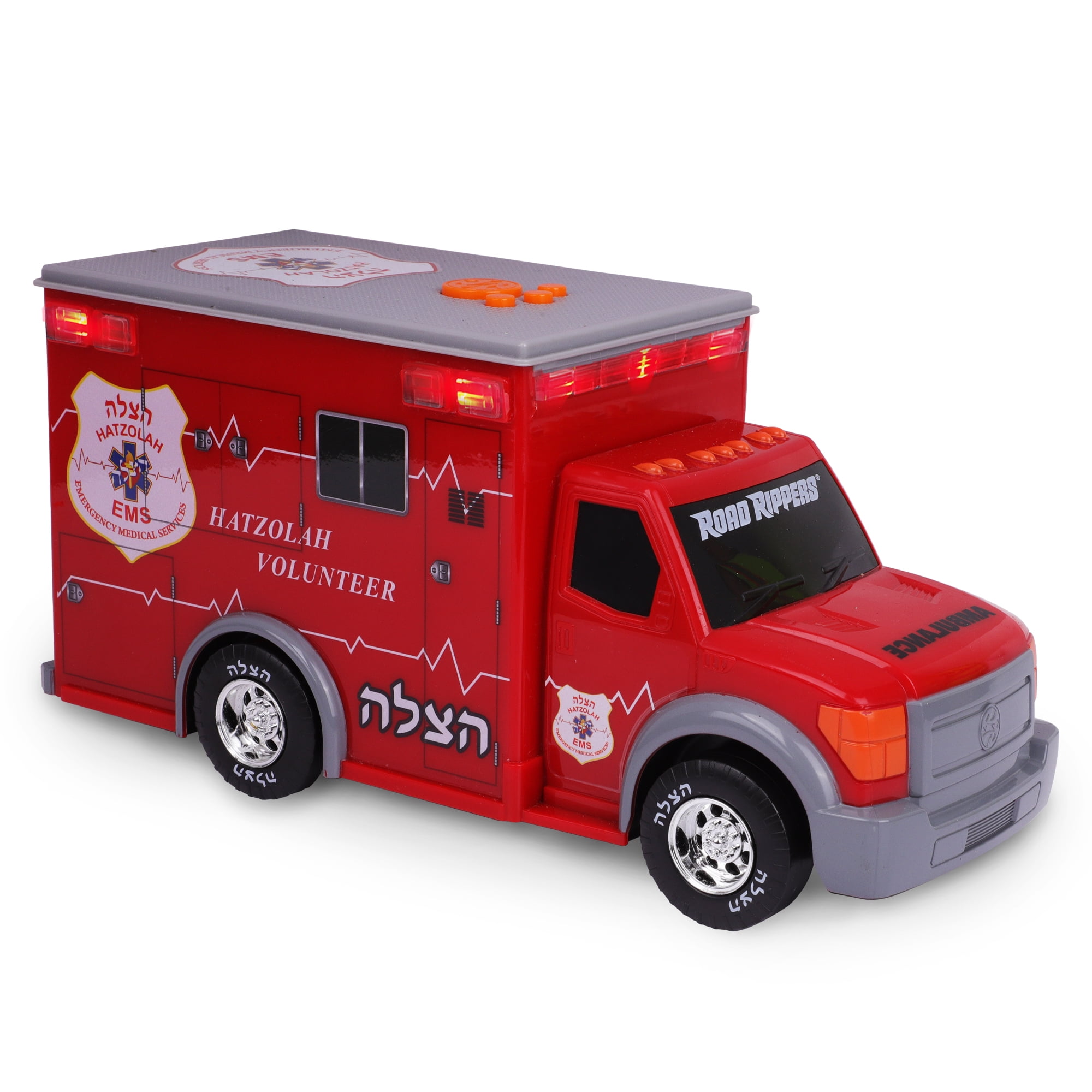 Ambulance Toy Rescue  Friction with light & sound Toy Chef vehicle  Rugged Racer 