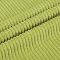 thumbnail image 4 of PiccoCasa Decorative Throw Pillow Cover Corduroy Corn Striped Cushion Cover, Light Green 26" x 26", 4 of 8