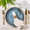 thumbnail image 6 of AmorArc Dinner Plates Set of 6, 10.5 Inch Reactive Glaze Ceramic Plates Set, Microwave, Dishwasher Safe, Scratch Resistant, Modern Large Dinnerware Dishes Set Kitchen Stoneware Plates-Ceylon Blue, 6 of 9