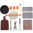 thumbnail image 1 of 1 Set Miniature Baking Tools Play Baking Tool Set Tiny House Mini Kitchen Decoration Accessories, 1 of 9