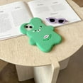 thumbnail image 2 of Kawaii Phone Cases Apply to iPhone 13 Pro Max,Cute Cartoon Bear Phone Case 3D Funny Green Bear with Sunglasses Case for Women Girls Soft Silicone Shockproof Cover for iPhone 13 Pro Max, 2 of 14