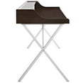 thumbnail image 5 of Modway Bin Modern Melamine & Metal Office Desk in Cherry Finish, 5 of 5
