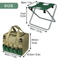 thumbnail image 4 of Bolsa de mano con taburete plegable resistente, taburete de trabajo para jardineros, 4 of 7