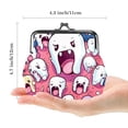 thumbnail image 2 of Tiny Teeth Elegant Microfiber Coin Purse with Zinc Alloy Clasp | 4.3x4.7 in/11x12 cm | Stylish and Functional Wallet Organizer for Women, 2 of 7
