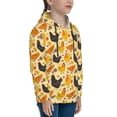 thumbnail image 3 of Fotbe Funny Chicken Pattern Youth Pullover Hooded Sweatshirt, Boys Hoodie, Kangaroo Pocket Hoodie for Kids Girls -Small, 3 of 6