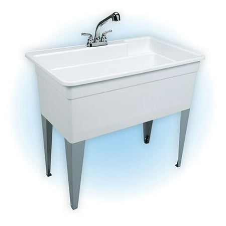 Mustee 28CF Single Basin Floor Mount Utility Sink Combo - Walmart.com