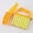 Yellow#0, variant on Detachable Louver Curtain Cleaning Brush,Mini Blind Cleaner for Windows,Refrigerators,AC Vents,Handheld with 6-Blade & Reusable Brush (12x7x1cm)