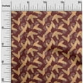 thumbnail image 2 of oneOone Georgette Viscose Red Fabric Leaves Sewing Craft Projects Fabric Prints By Yard 42 Inch Wide-aA, 2 of 5